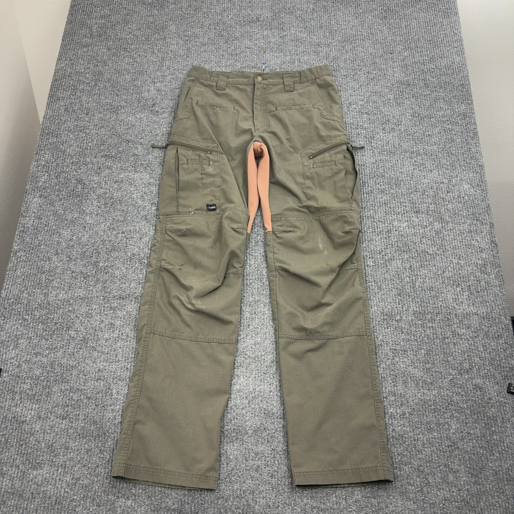 LAPG Tactical Pants Mens 33x35 Green Atlas Ripstop Stretch Cargo Outdoor Utility